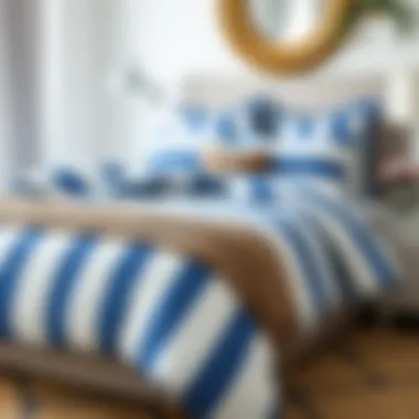 Magnificent Exploring the Chic Appeal of Blue and White Striped Queen Comforters