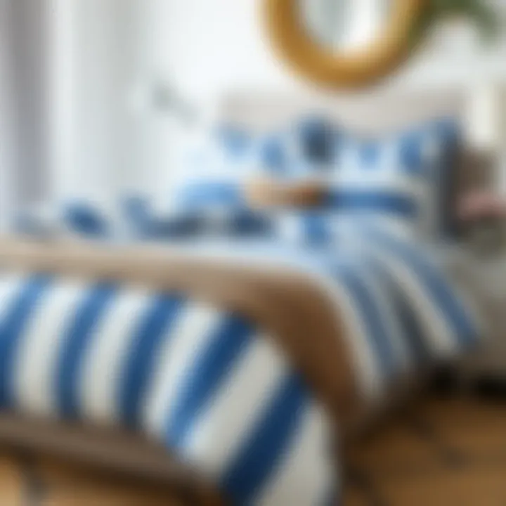 Magnificent Exploring the Chic Appeal of Blue and White Striped Queen Comforters
