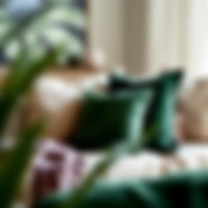 Magnificent The Allure and Functionality of Dark Green Velvet Throw Pillows