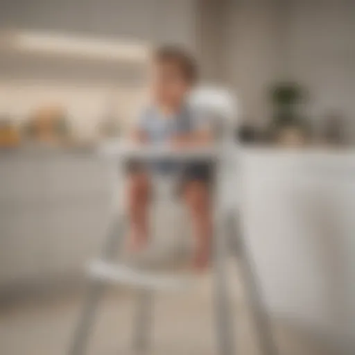 Ergonomic design of the Antilop high chair insert showcasing comfort and support.