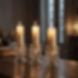 A collection of elegant battery-operated candle lights in various designs