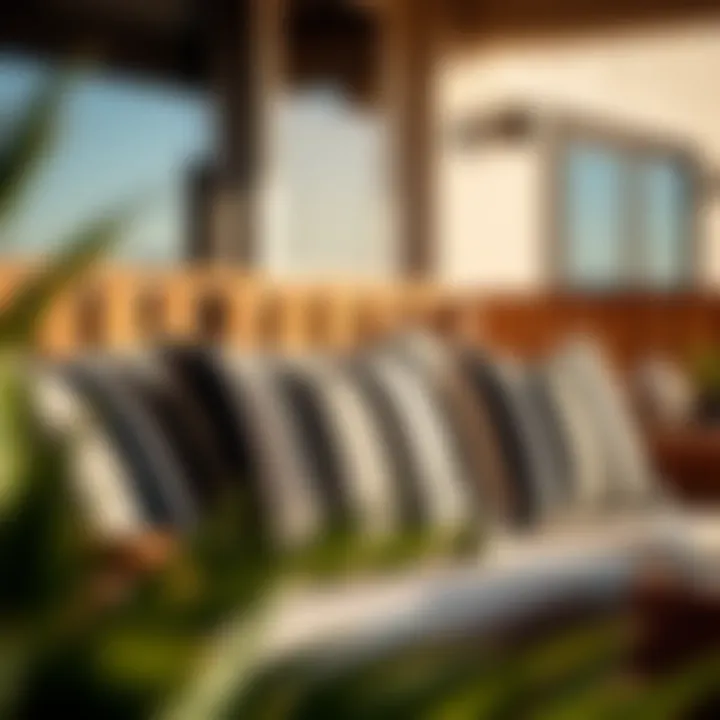Notable Exploring Black and White Striped Outdoor Cushions