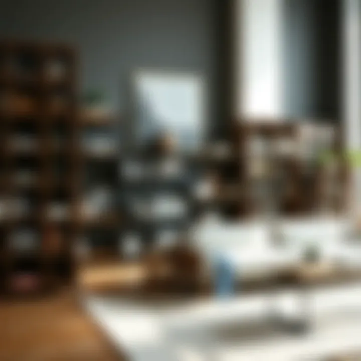 Variety of bookcases displaying design trends