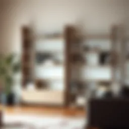 Modern bookcase showcasing minimalistic design