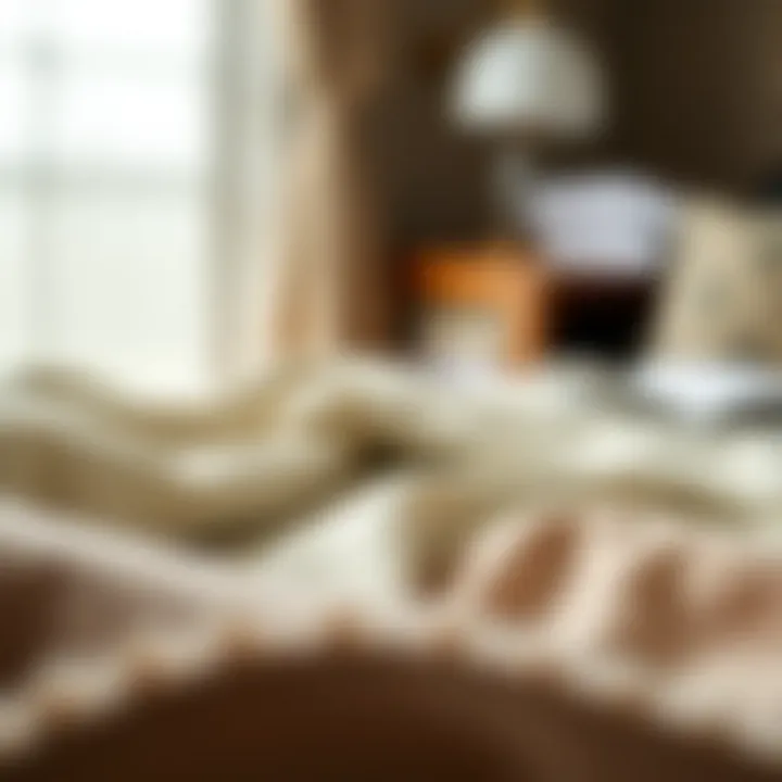 Close-up of fabric types suitable for laundry and carpets