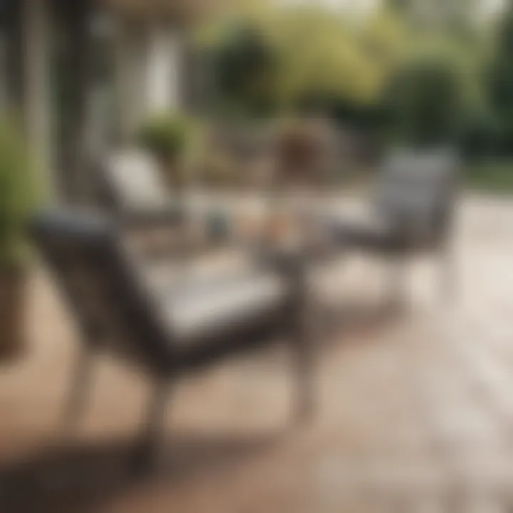 Maintenance tips for patio furniture displayed in an outdoor setting