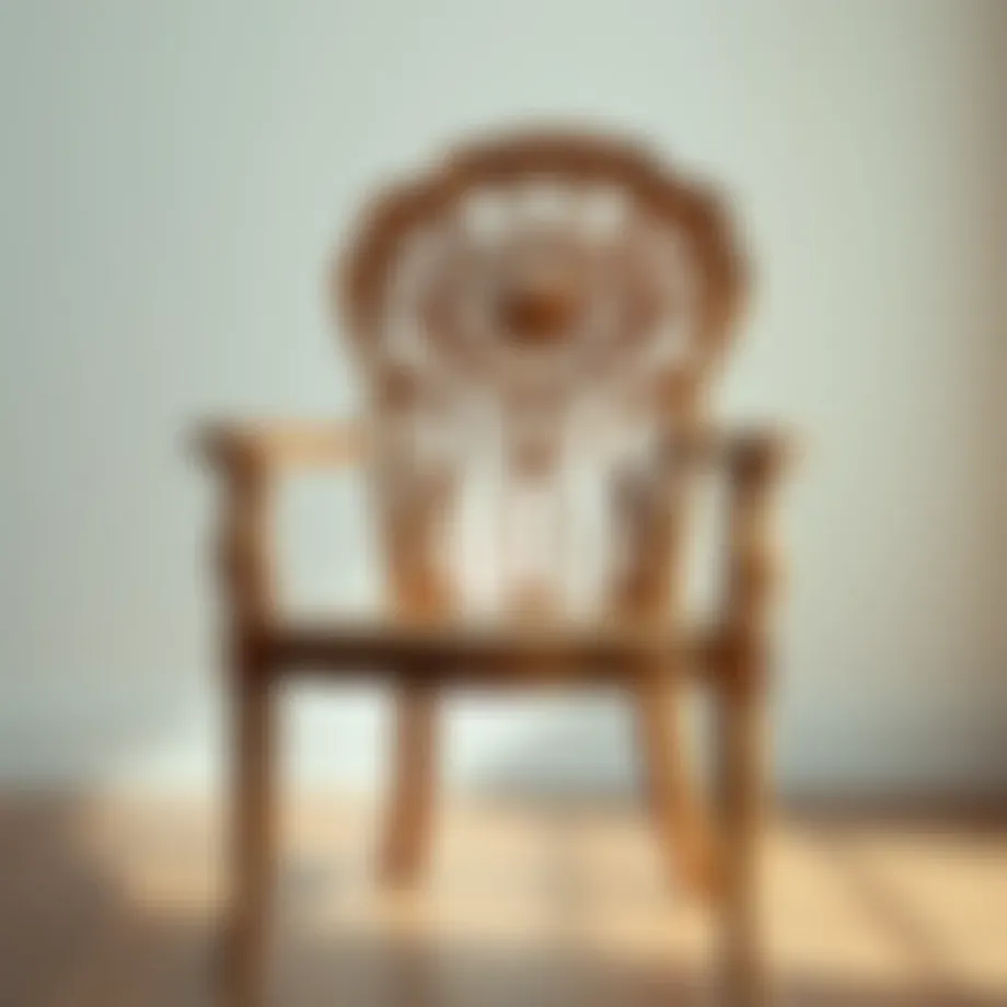 Elegant wooden chair with intricate design