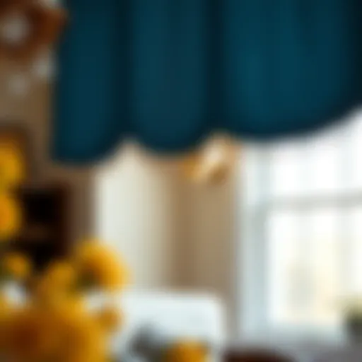Exploring the Aesthetic and Functional Aspects of Yellow and Blue Valances Introduction