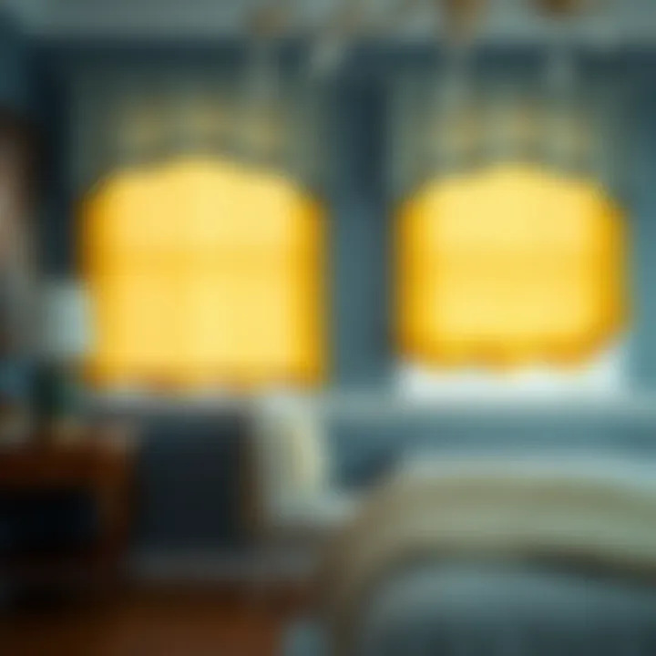Notable Exploring the Aesthetic and Functional Aspects of Yellow and Blue Valances