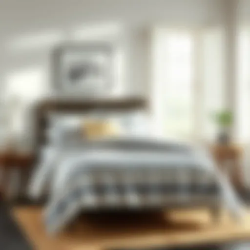 Exploring the Chic Appeal of Blue and White Striped Queen Comforters Introduction