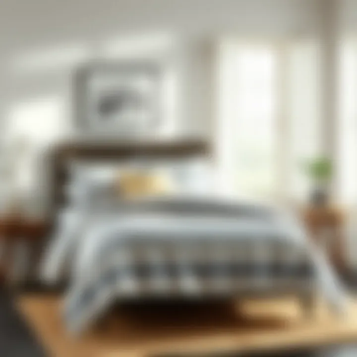 Exploring the Chic Appeal of Blue and White Striped Queen Comforters Introduction