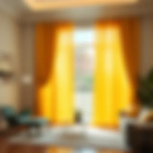 Exploring the Elegance of 95-Inch Yellow Curtains Introduction