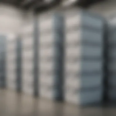 Sterilite containers utilized in a commercial storage environment