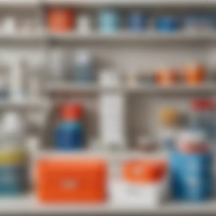 A variety of Sterilite containers showcasing different sizes and colors