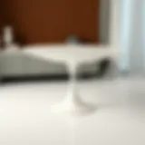 The White Tulip Table: A Study of Design and Functionality Introduction