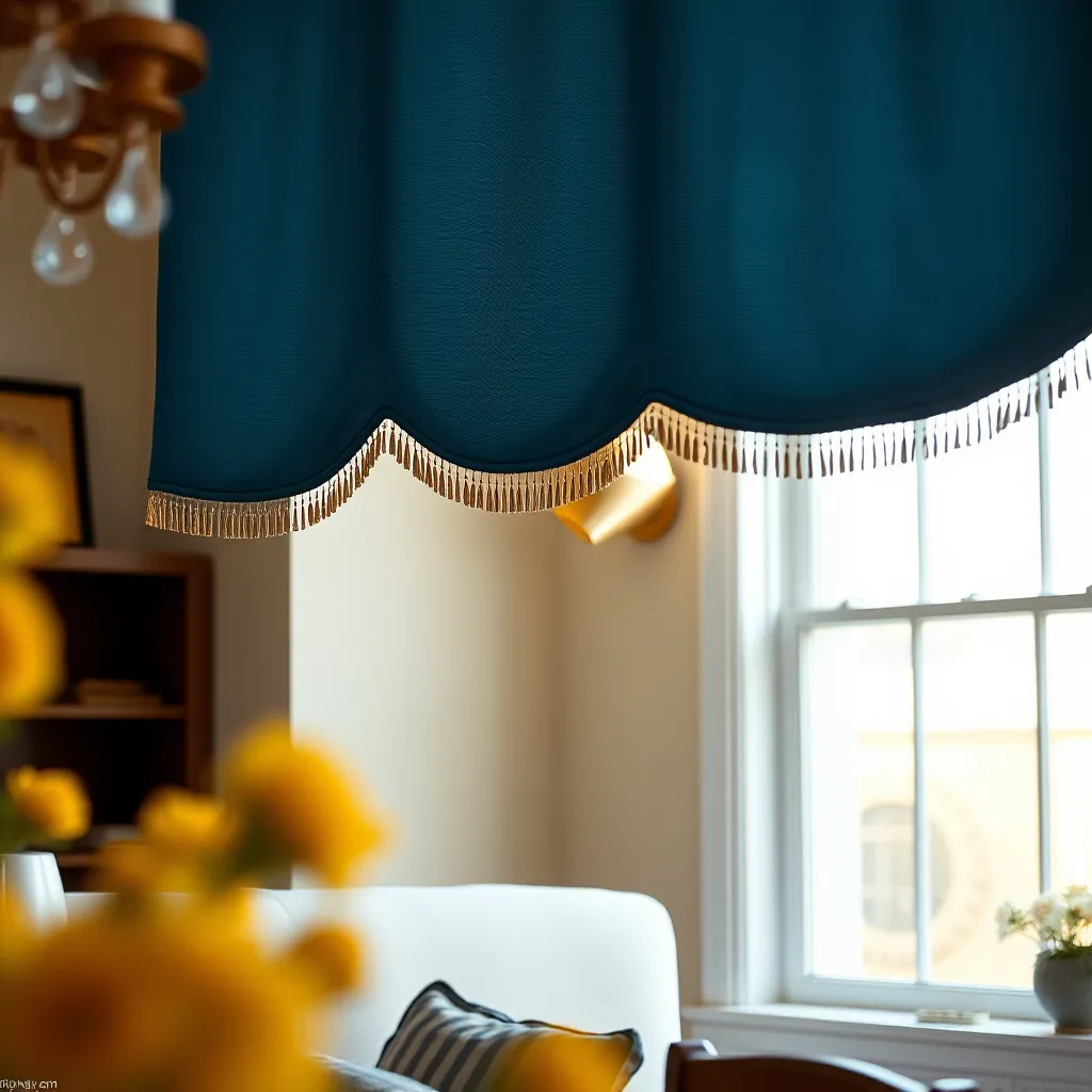 Elevate Spaces with Yellow and Blue Valances