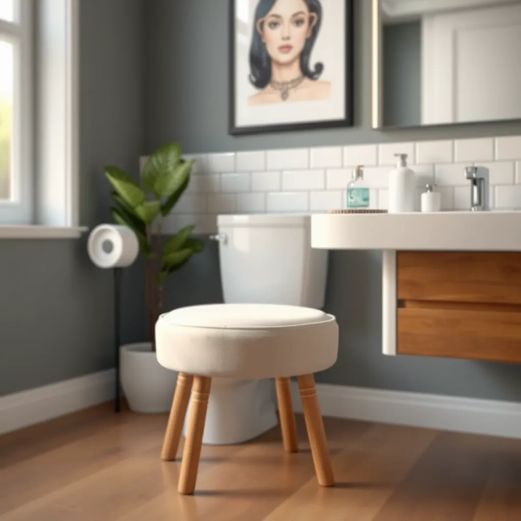 The Dual Purpose of Bathroom Stool Decor Style and Utility — free download