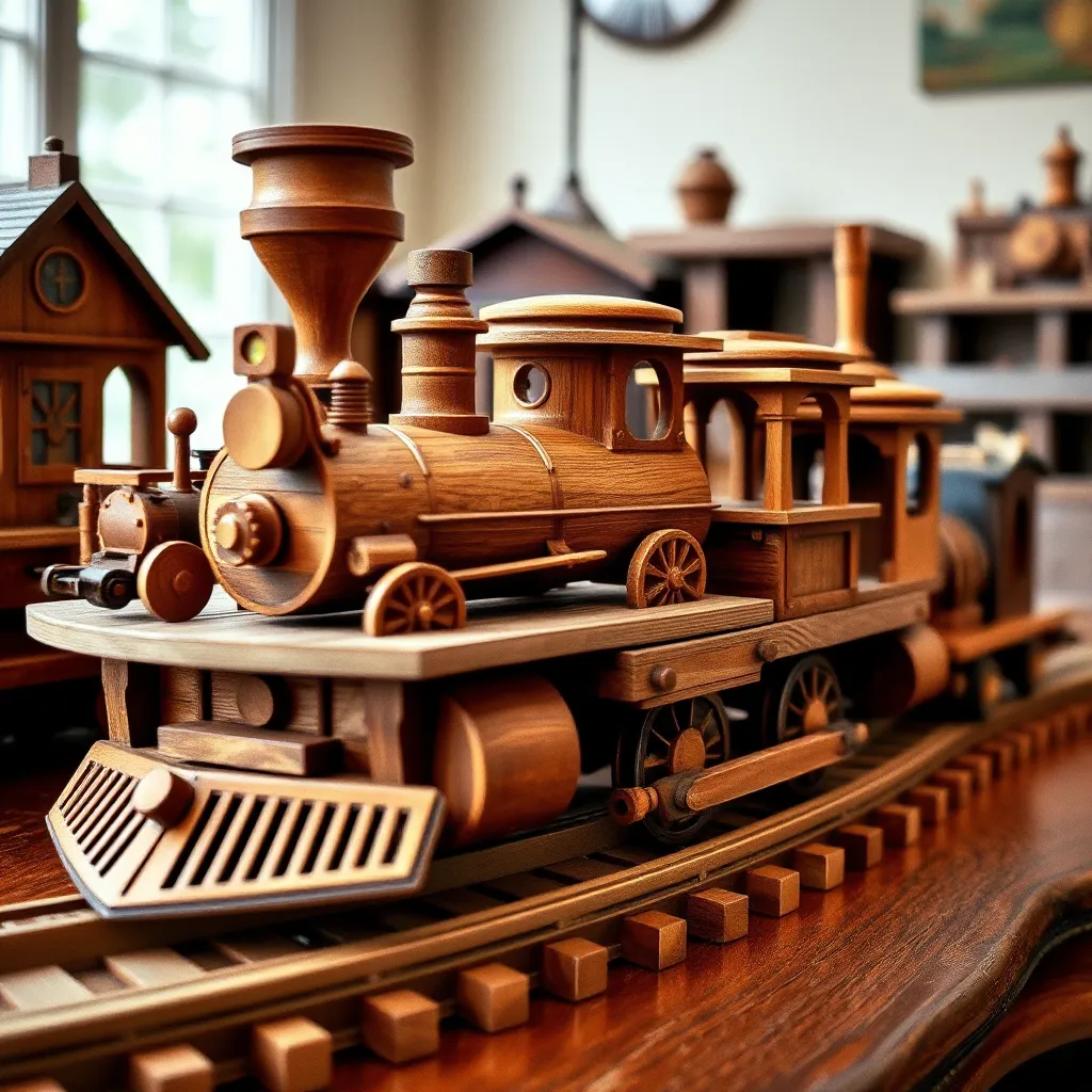 Complicated Train Set Exploring the World of Large Wood Train Sets