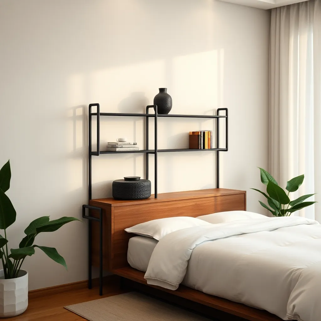 Picture of Folding Metal Bookshelf: Design Meets Functionality